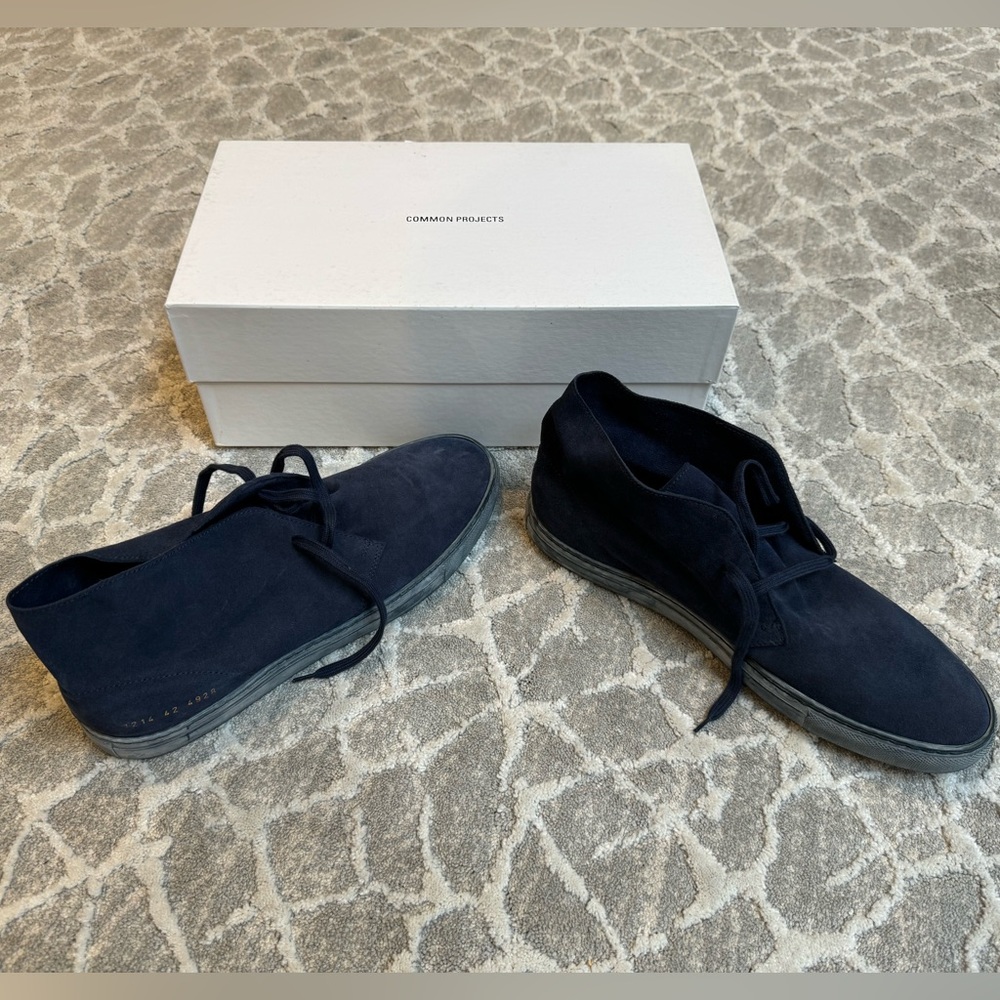 NWT Men’s Common Projects Navy Boots Size 42